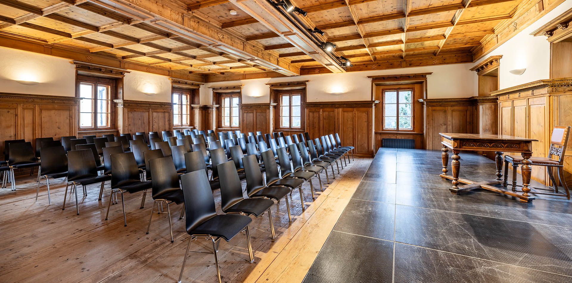 Eindrücke Veranstaltungssaal vom Schloss Höch in Reitdorf / Flachau